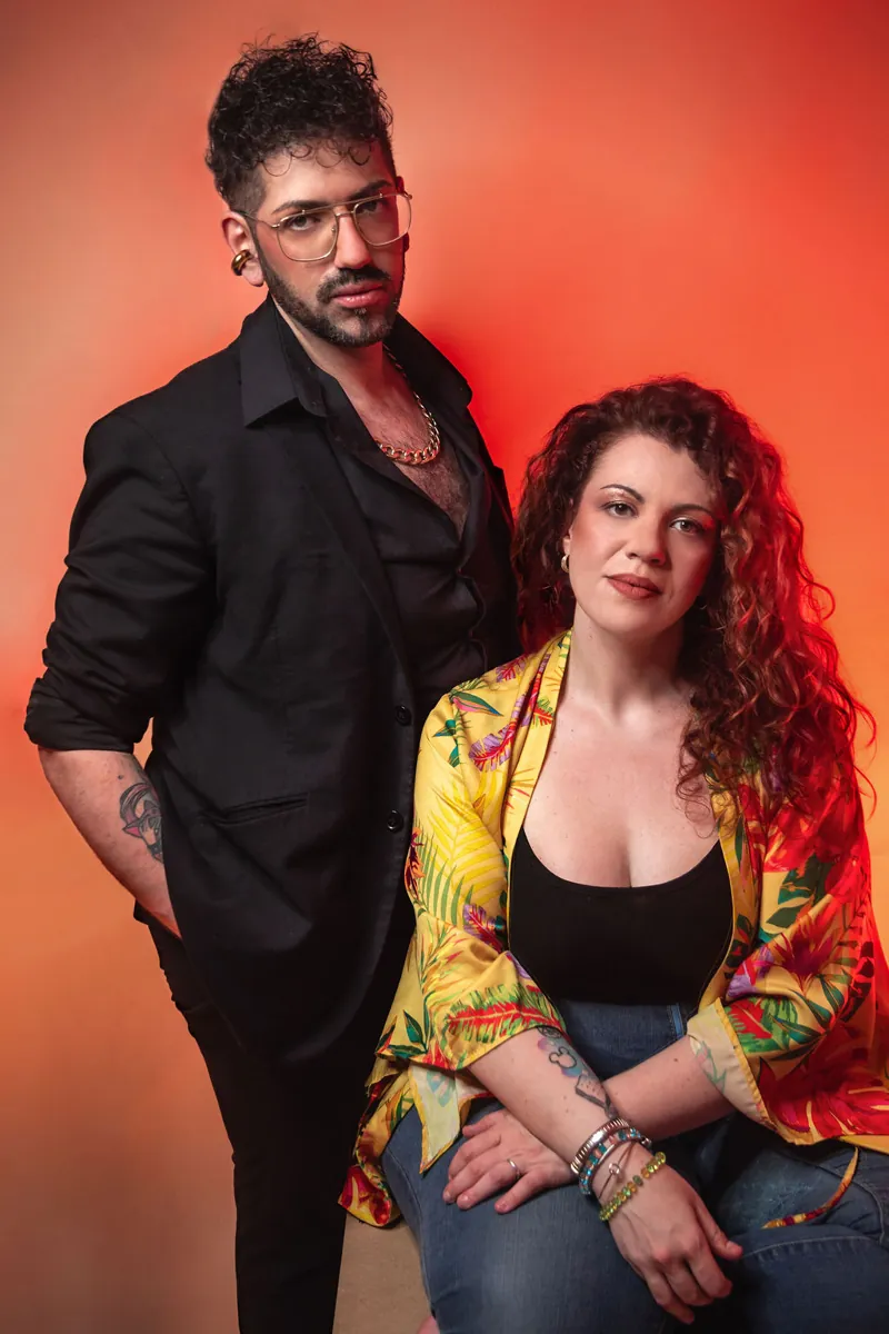 Francesco ed Eleonora Lamonaca nel loro studio