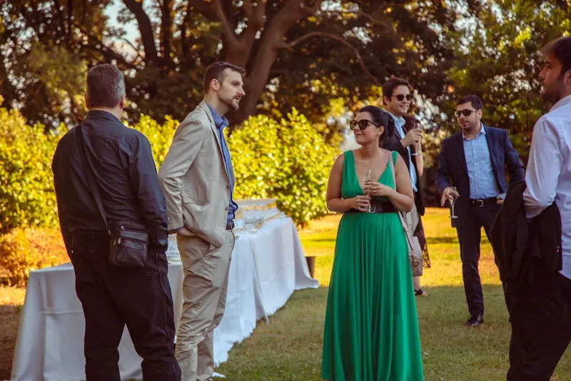 Il networking durante un evento all’aperto